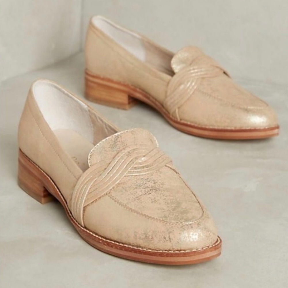 Anthropologie Liendo Braided Loafers Size 7